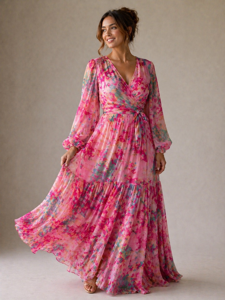 Violet & Grace™ | Wrap Dress with Floral Print