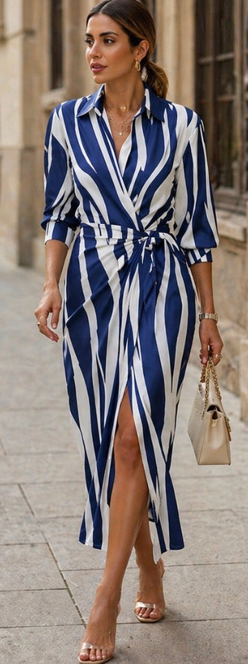 Violet & Grace™| Printed Wrap Dress