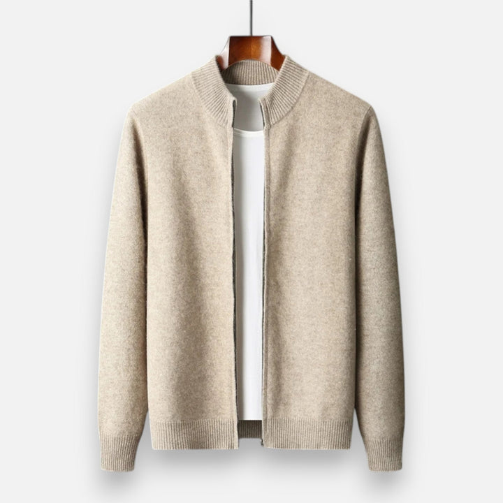 Roselains | Men’s Merino Wool Zip Sweater