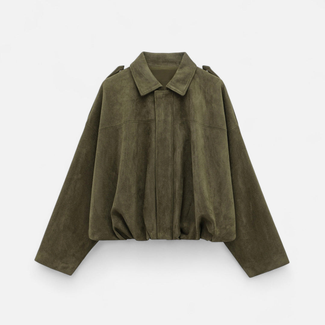 Eliaro Moda | Classic Suede Jacket for Women with Lapel