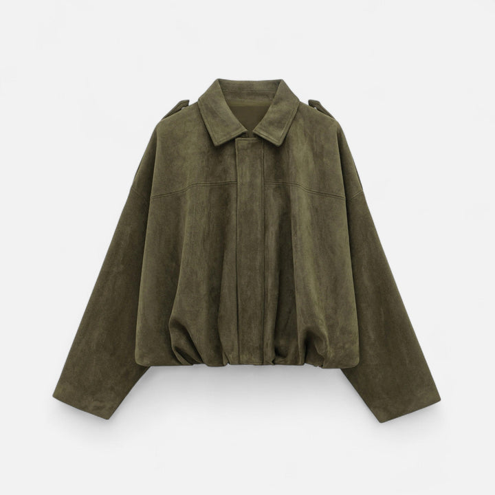 Eliaro Moda | Classic Suede Jacket for Women with Lapel