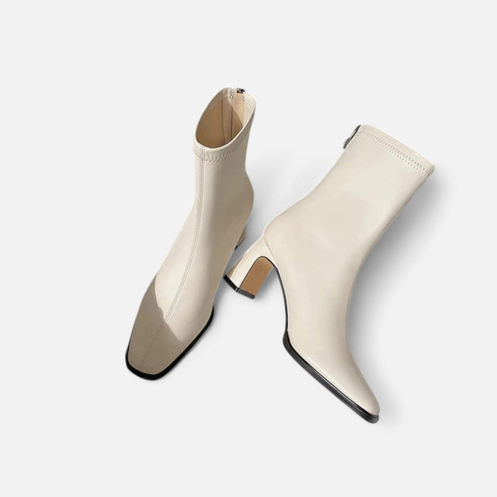 Roselains | Women’s Vintage Square-Toe Ankle Boots