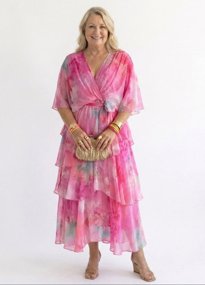 Violet & Grace™ |Layered Floral Sun Dress