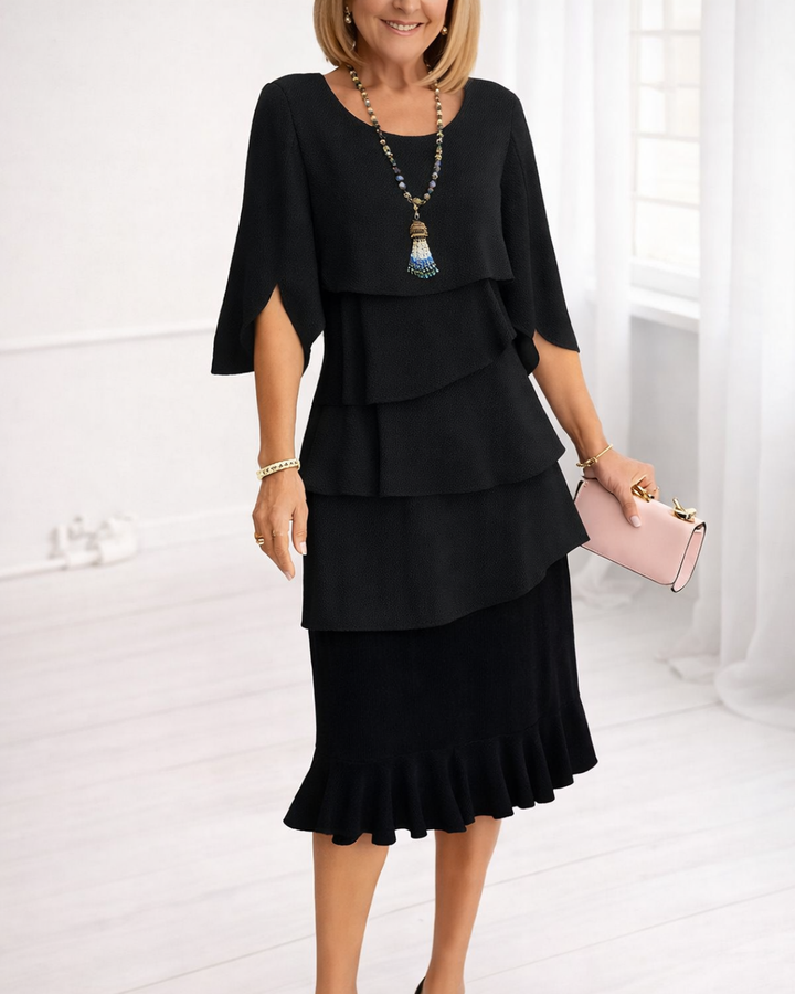 Serina | Elegant Ruffle Comfort Dress