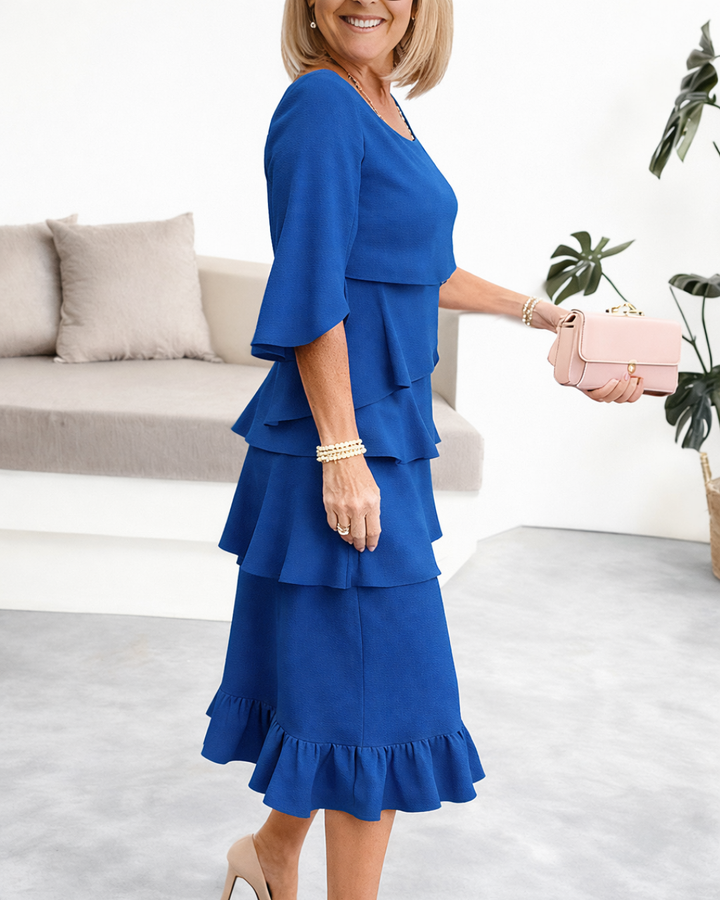 Serina | Elegant Ruffle Comfort Dress