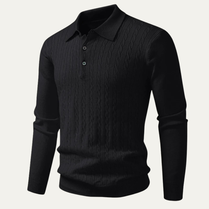 The Soverato Men’s Soft Cotton Casual  Knit Polo Jumper