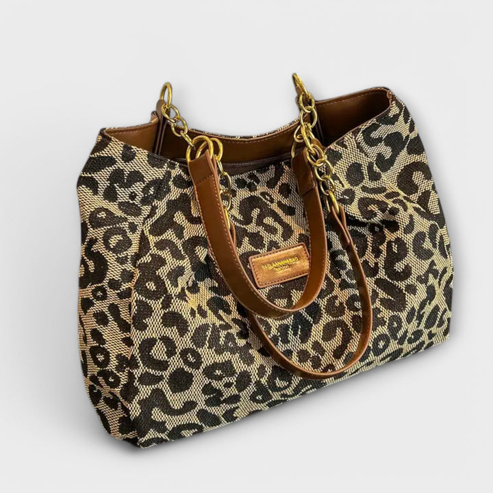 Maya | Leopard Canvas Tote