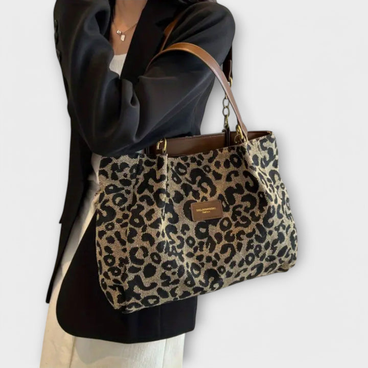 Maya | Leopard Canvas Tote