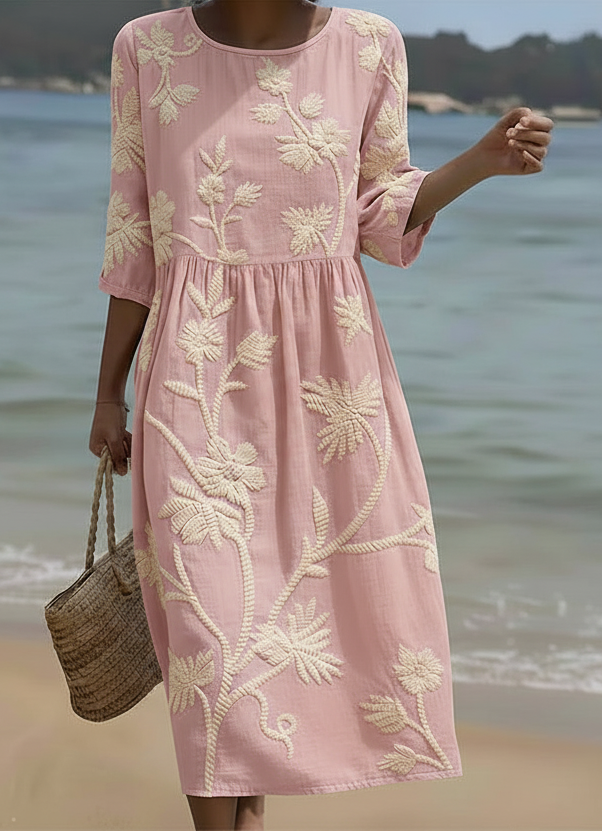 Brianna • Elegant Floral Dress