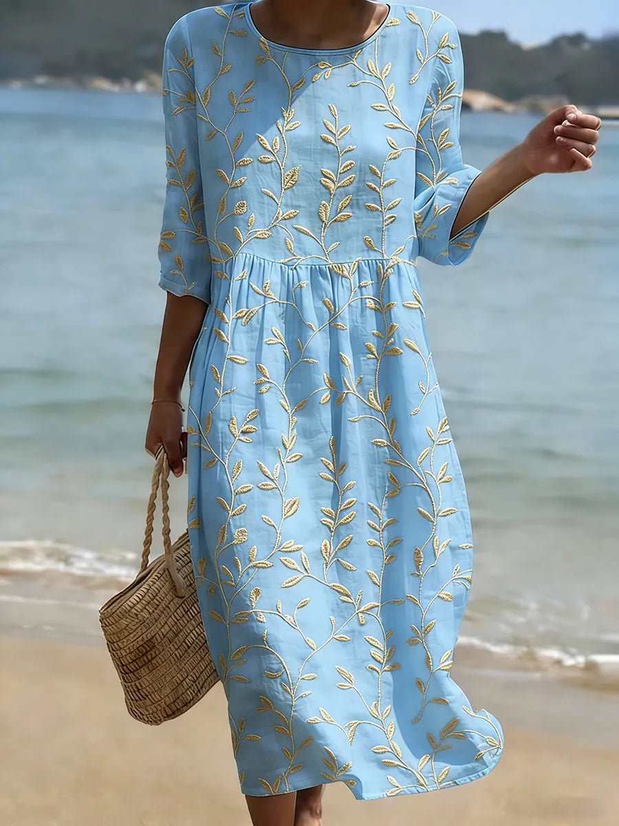 Jade • Elegant Floral Dress
