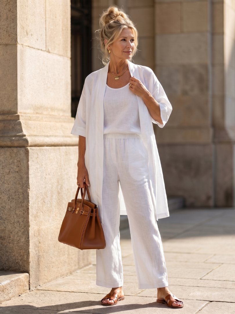 Yael | Three Piece Relaxed Top Pant Set