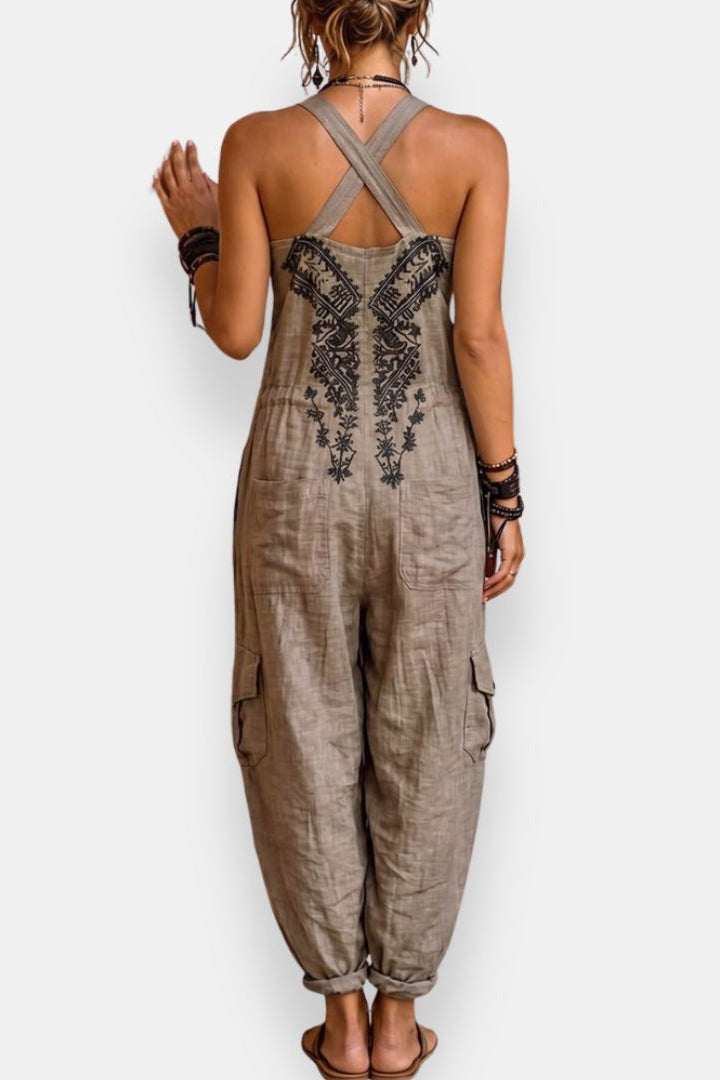 Giselina™ | Embroidered Bohemian Jumpsuit