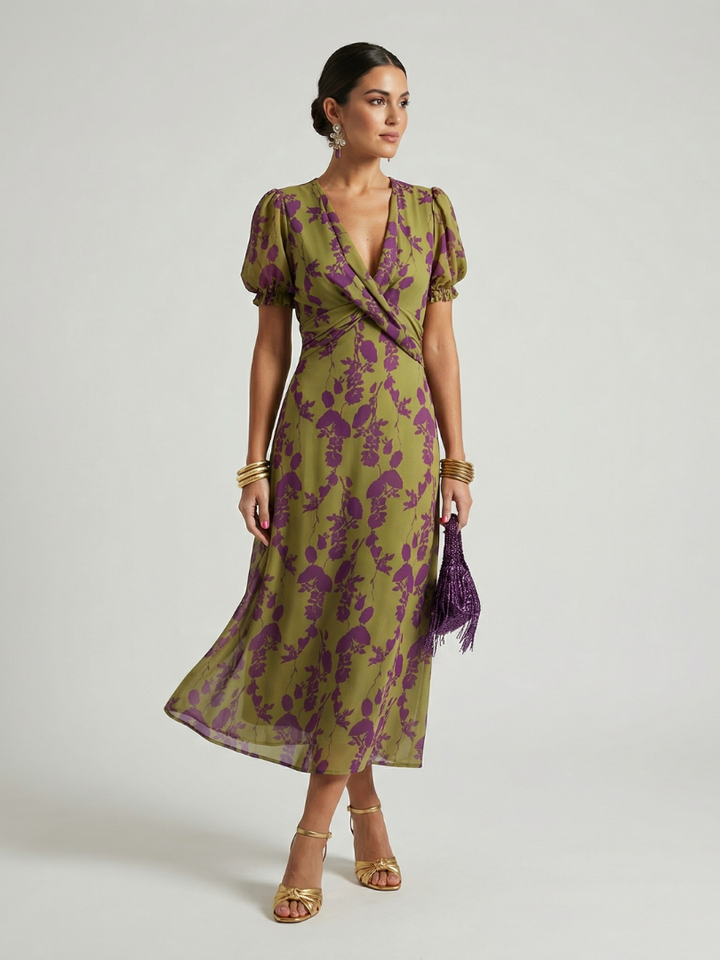 Violet & Grace™ | Relaxed Floral Midi Dress