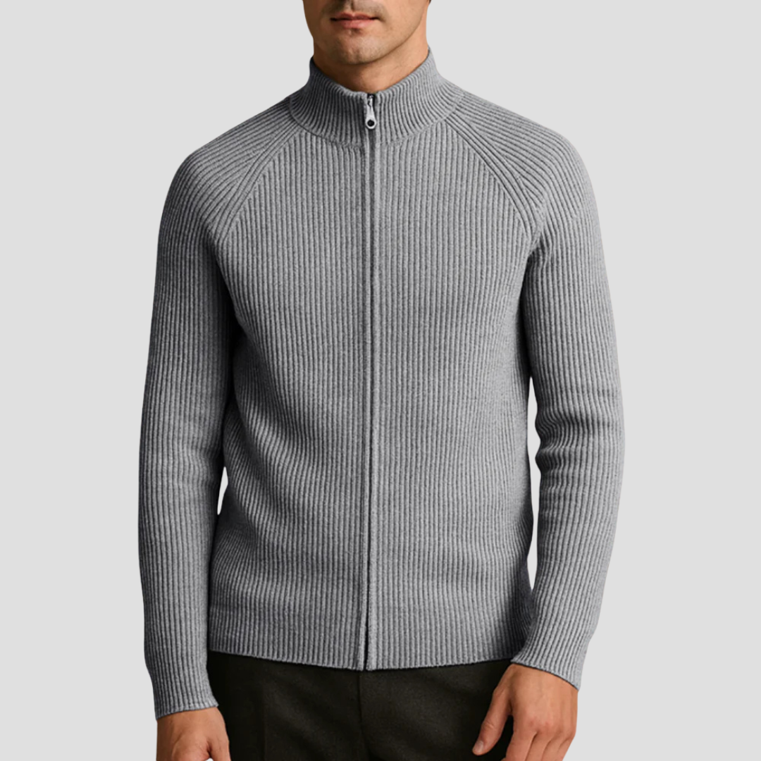 Blake | Smart Knit Zip Cardigan