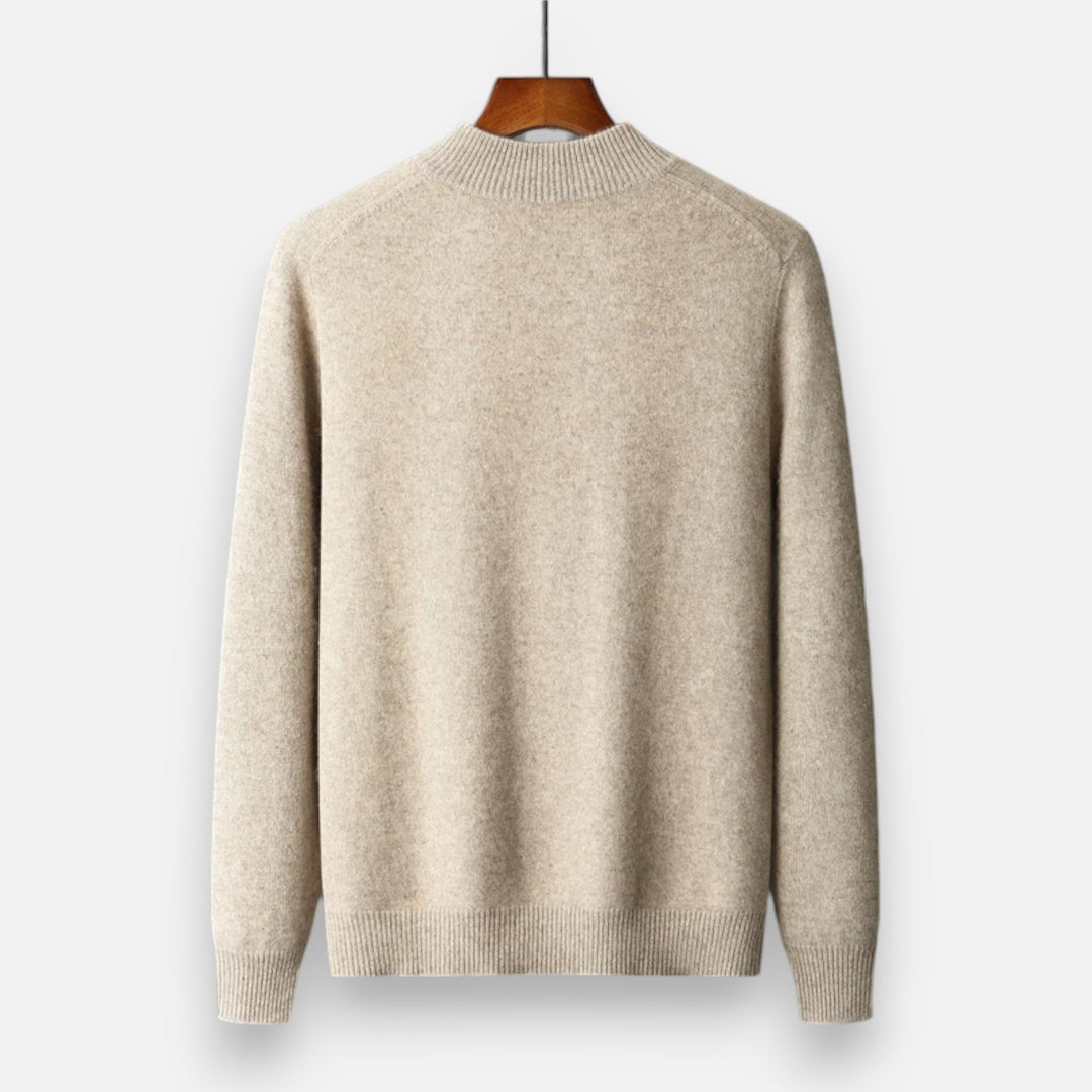 Roselains | Men’s Merino Wool Zip Sweater