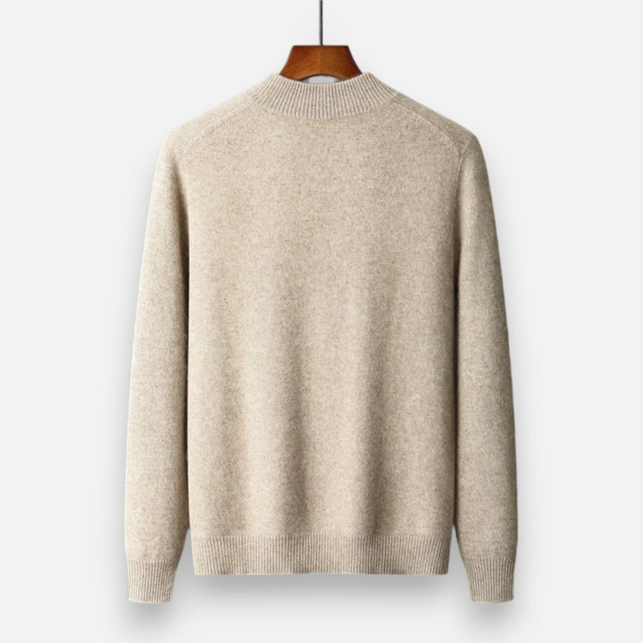 Roselains | Men’s Merino Wool Zip Sweater