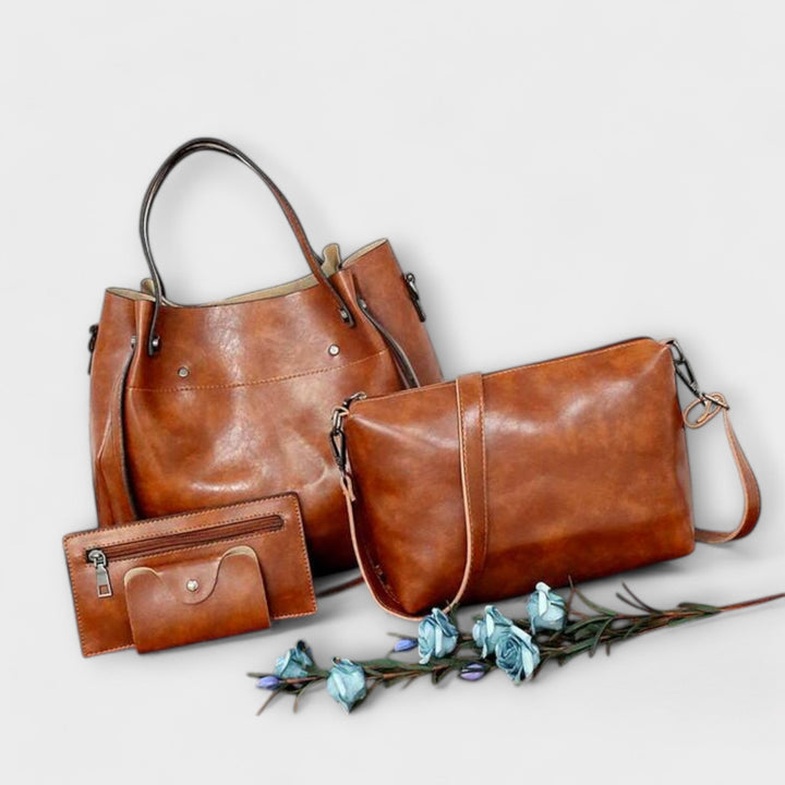Kristen - 4-Piece Vintage Bag Set