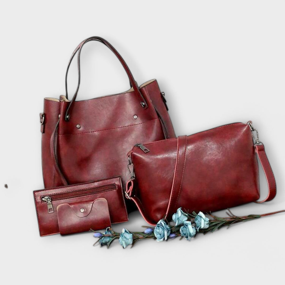 Kristen - 4-Piece Vintage Bag Set