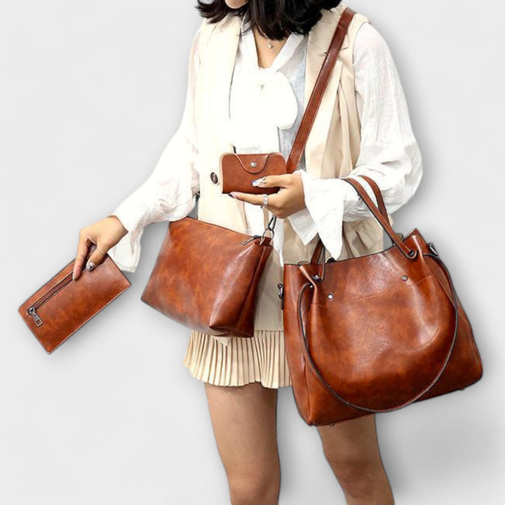Kristen - 4-Piece Vintage Bag Set