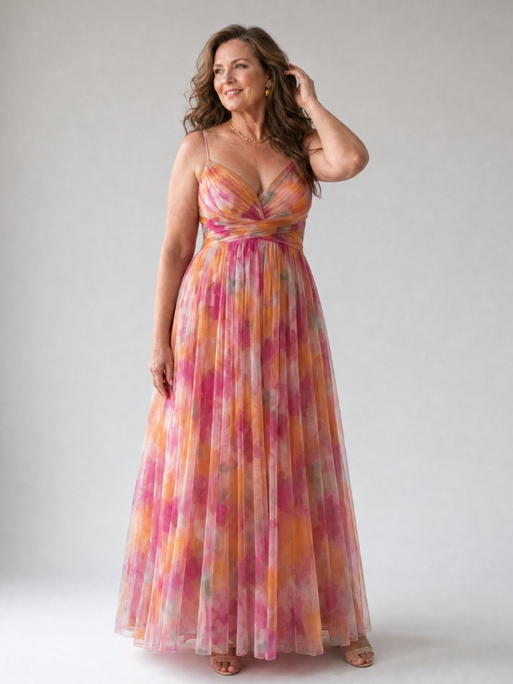 Soft Wrap Maxi Dress for Women - Sleeveless Summer Dress