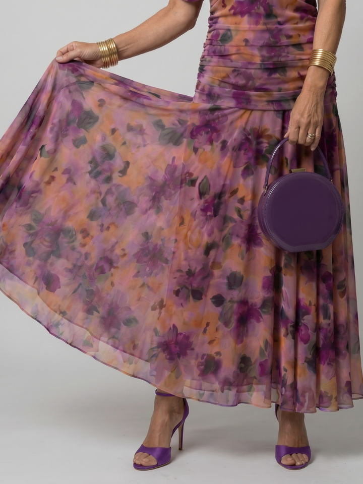 Violet & Grace™ | Off Shoulder Flow Midi Dress