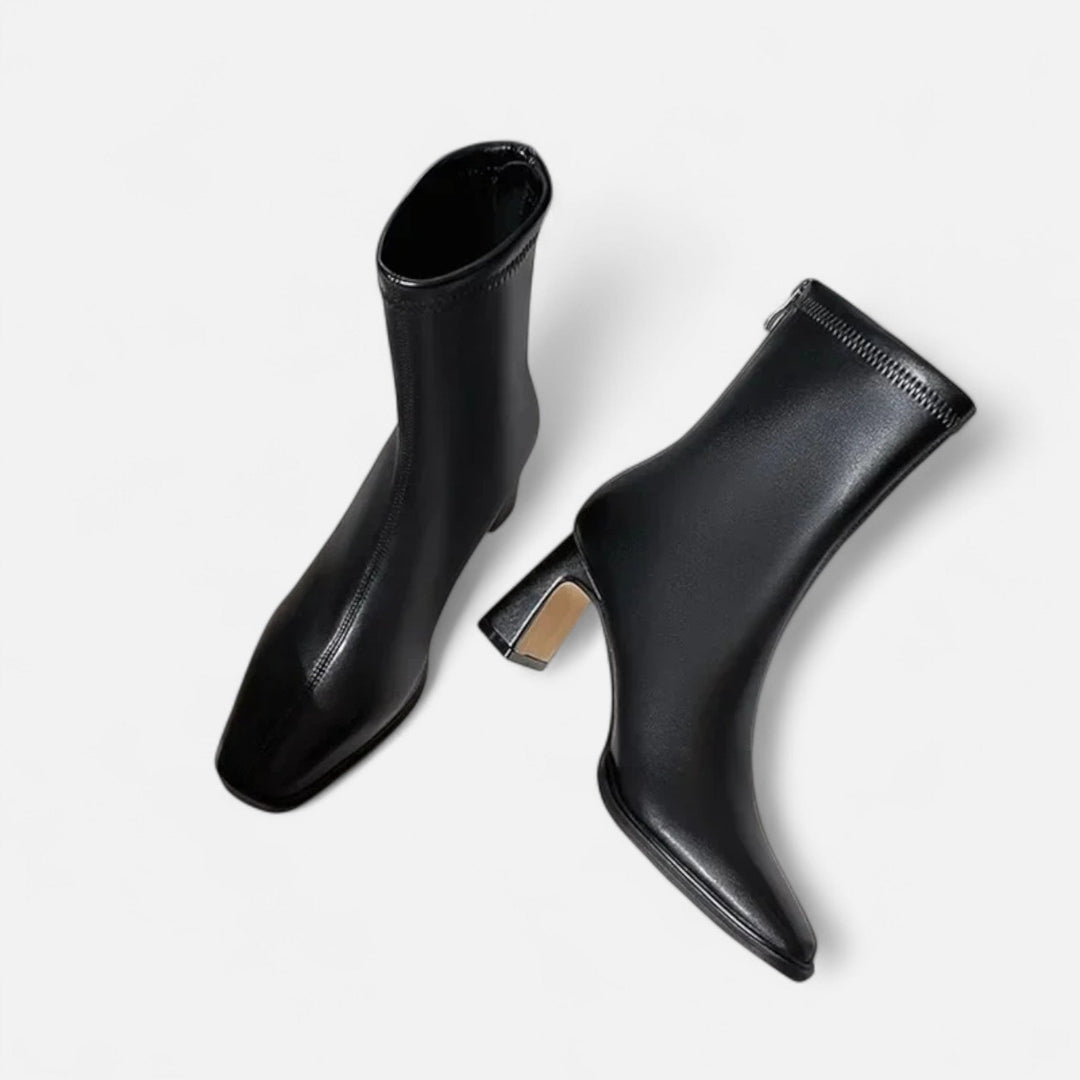 Roselains | Women’s Vintage Square-Toe Ankle Boots