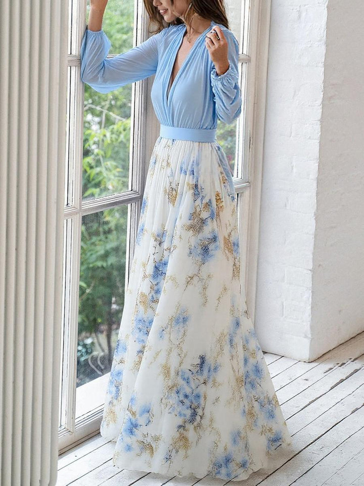 Floral Maxi Dress for Wedding Guest - Elegant Summer Dress