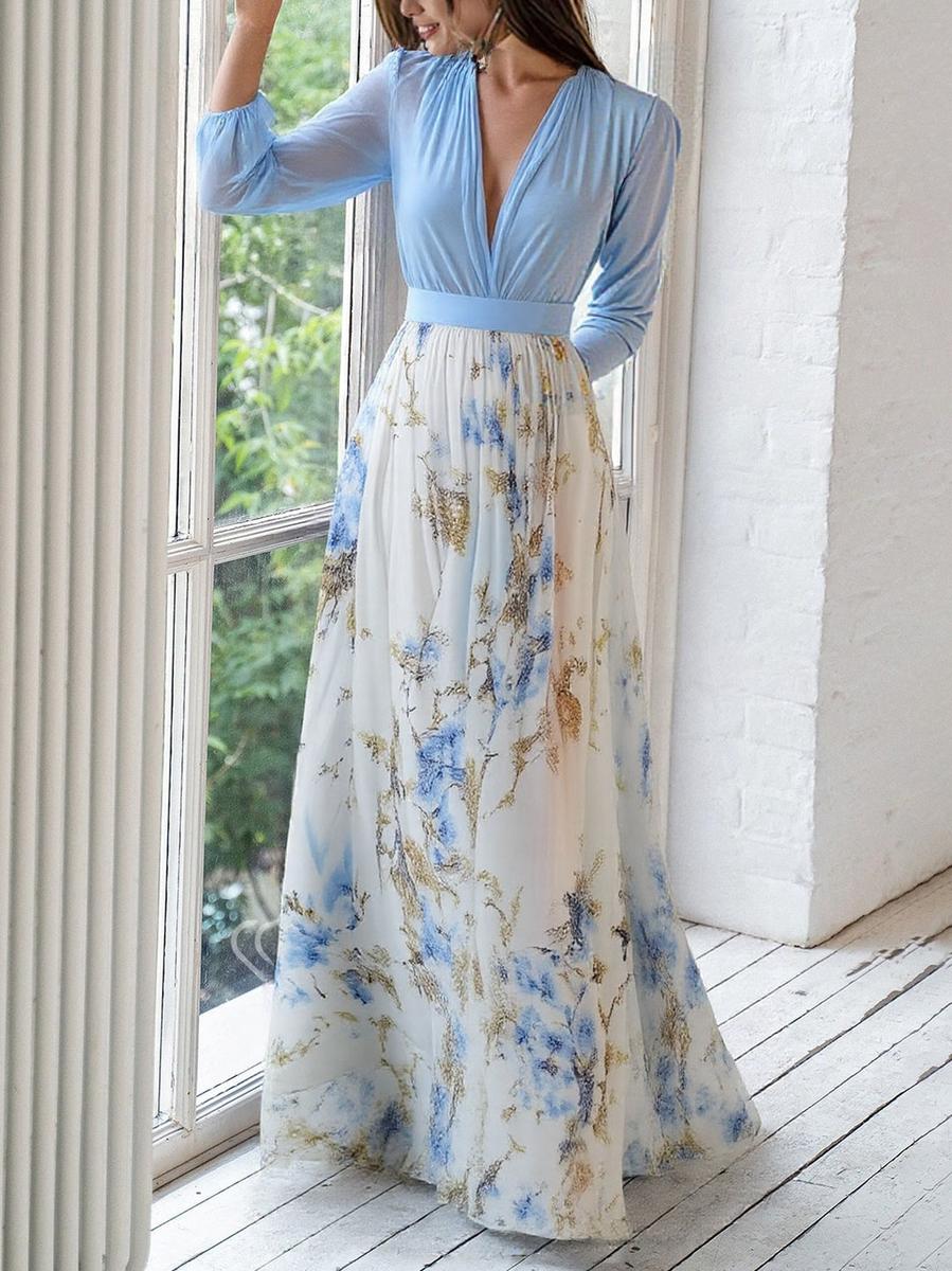 Floral Maxi Dress for Wedding Guest - Elegant Summer Dress