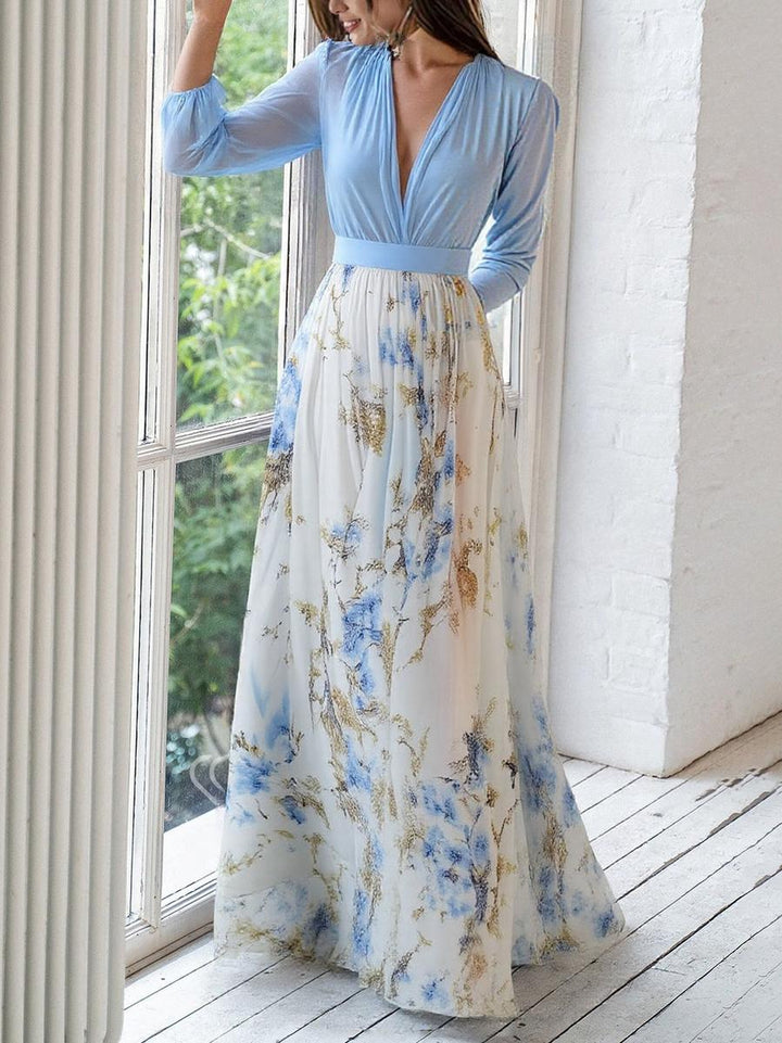 Floral Maxi Dress for Wedding Guest - Elegant Summer Dress