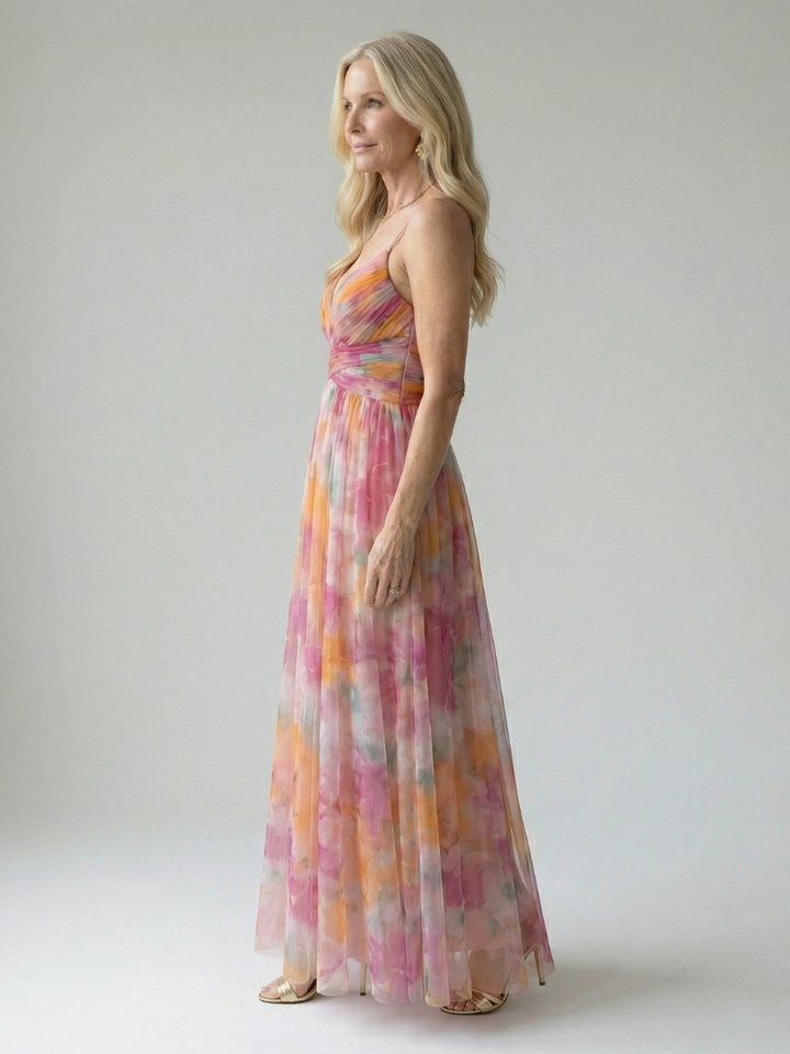 Soft Wrap Maxi Dress for Women - Sleeveless Summer Dress