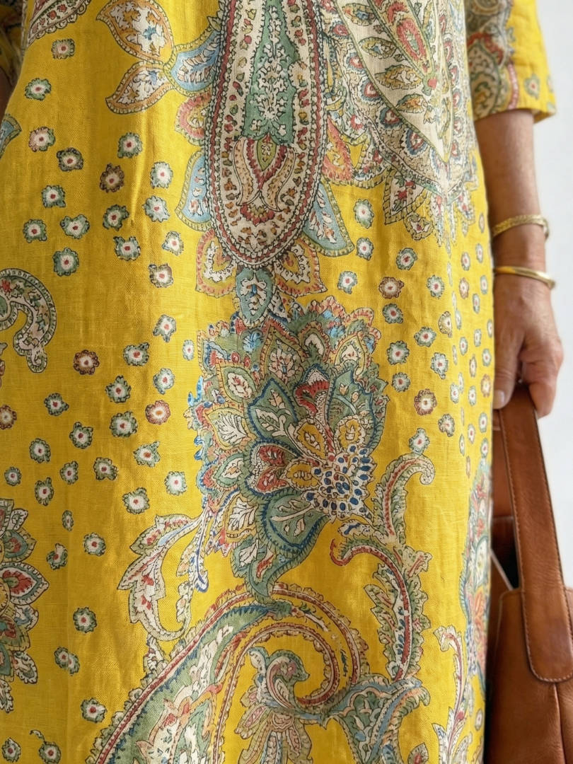 Rowan | Soft Paisley Midi Dress