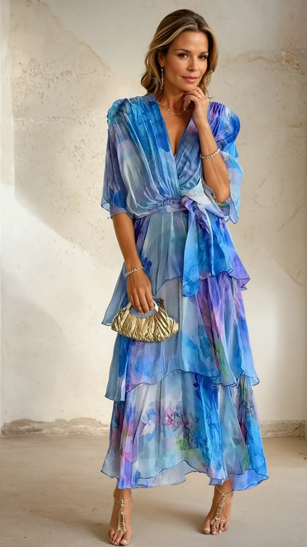 Violet & Grace™ |Layered Floral Sun Dress