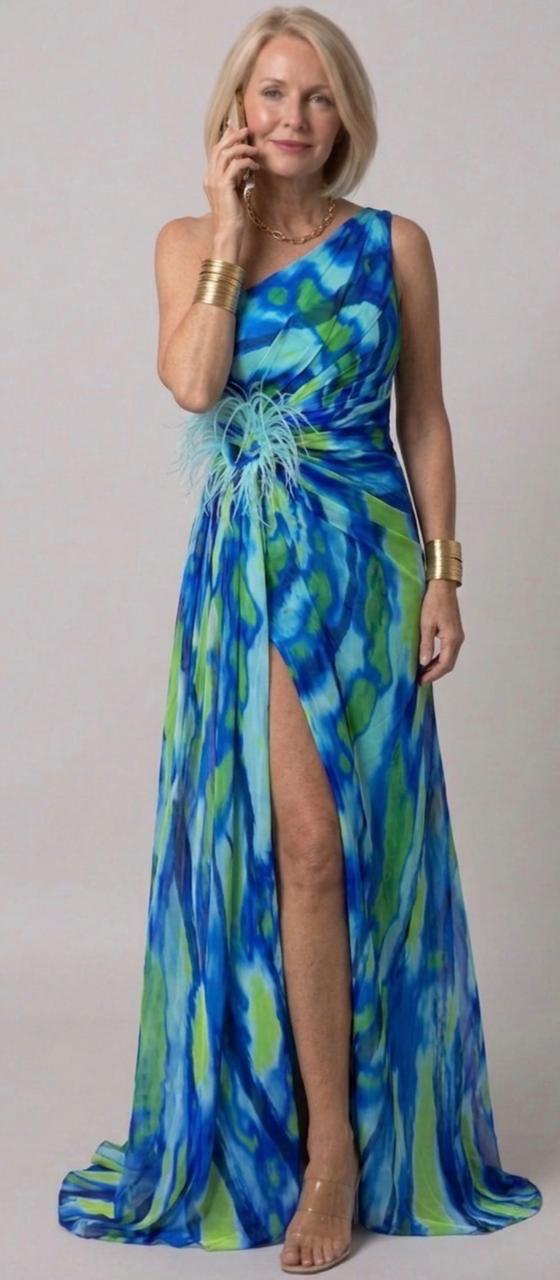 Violet & Grace™ | Vibrant Draped Dress
