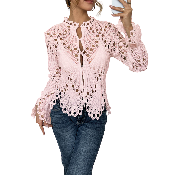 Hannah | Modern Cutout Detail Blouse