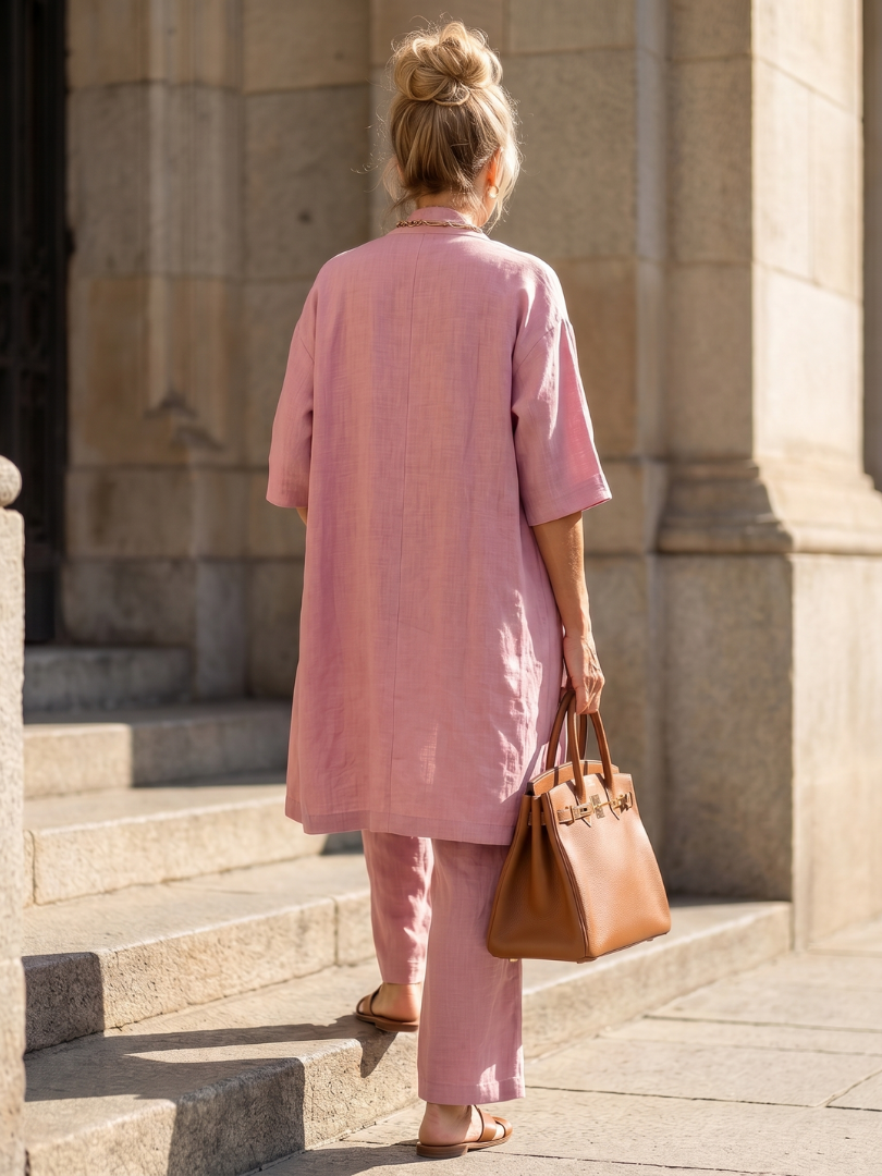 Yael | Three Piece Relaxed Top Pant Set