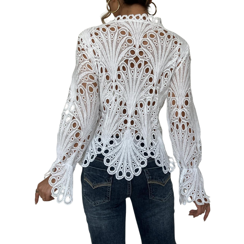 Hannah | Modern Cutout Detail Blouse