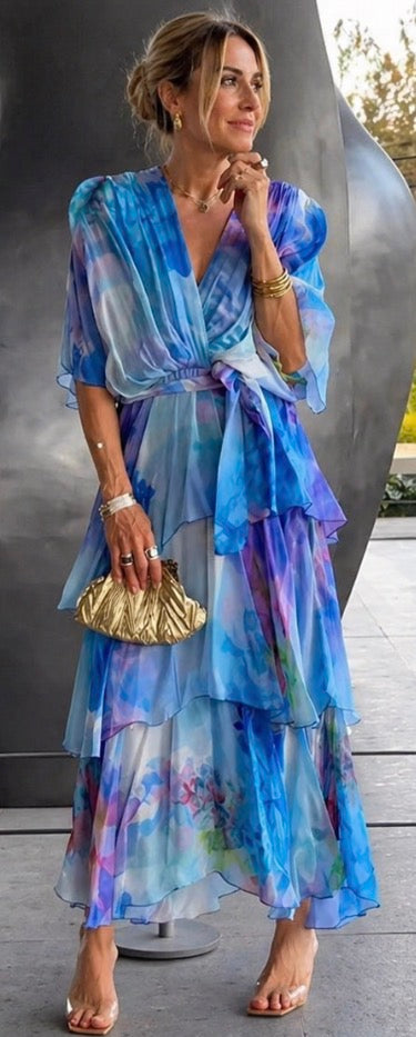 Violet & Grace™ |Layered Floral Sun Dress