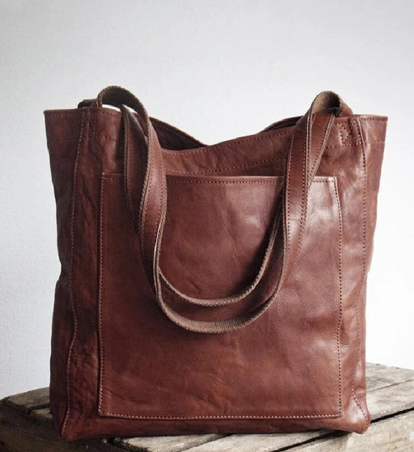 Lauren | Classic Leather Tote