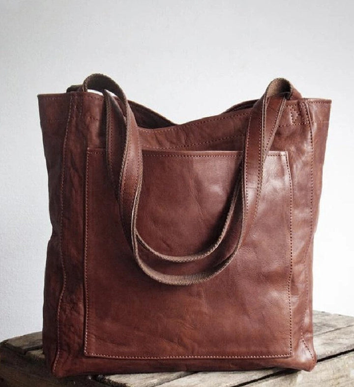 Lauren | Classic Leather Tote