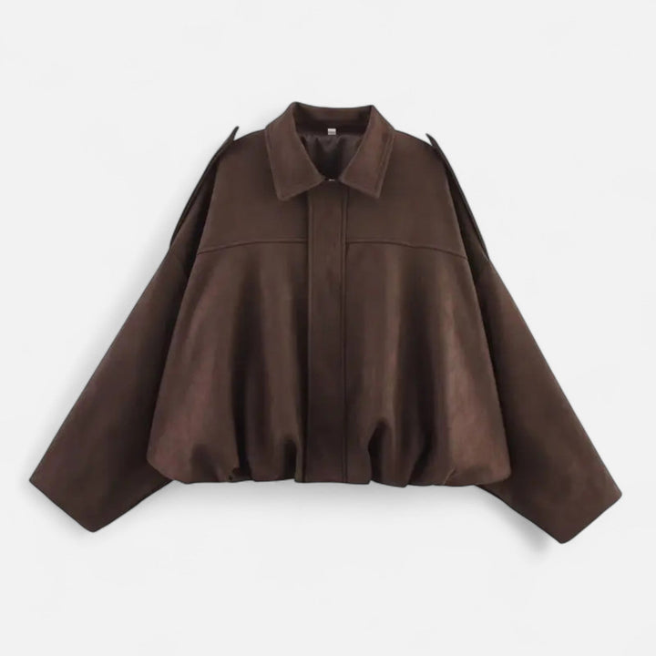 Eliaro Moda | Classic Suede Jacket for Women with Lapel