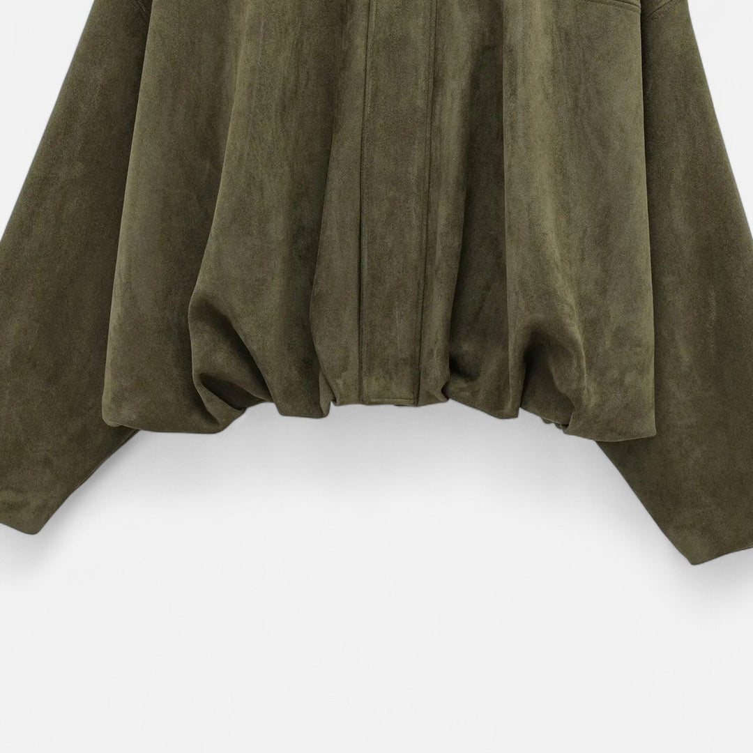 Eliaro Moda | Classic Suede Jacket for Women with Lapel