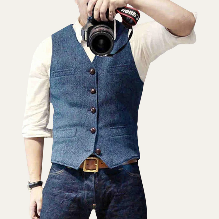 The St. Andrews Men's Elegant Button Up Vintage Vest