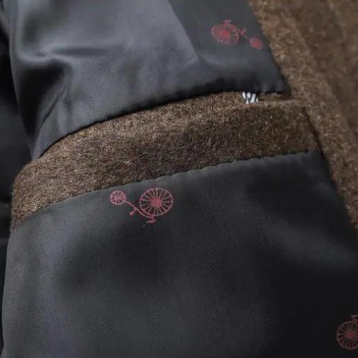 Hampus | Men's Wool Coat with Stand-Up Collar