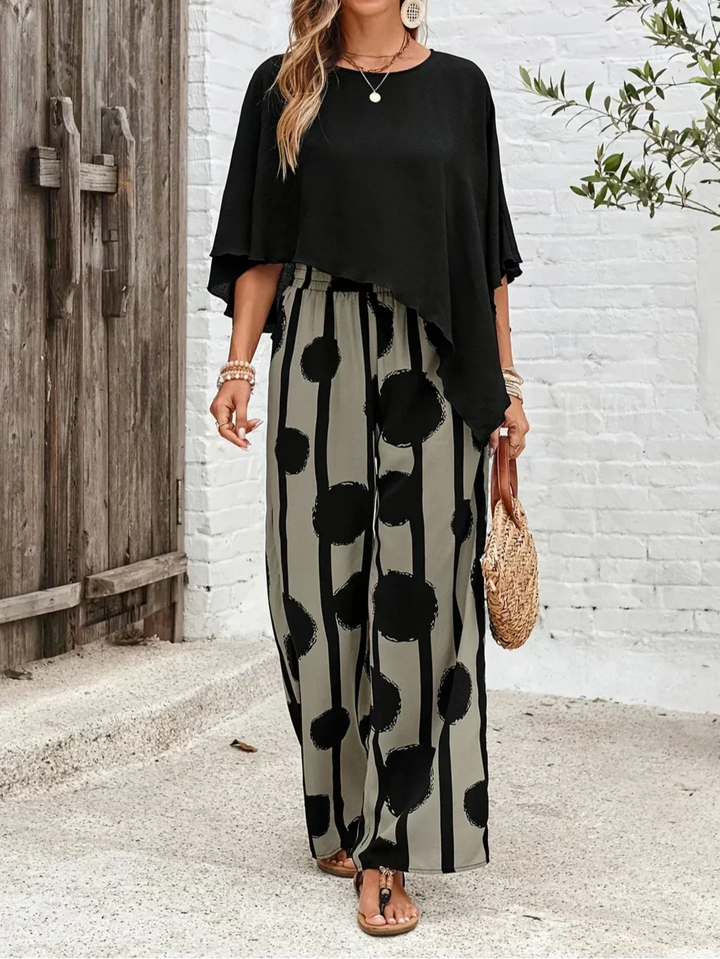 Kalliope |  Comfortable Elastic Waist 2 Piece Set