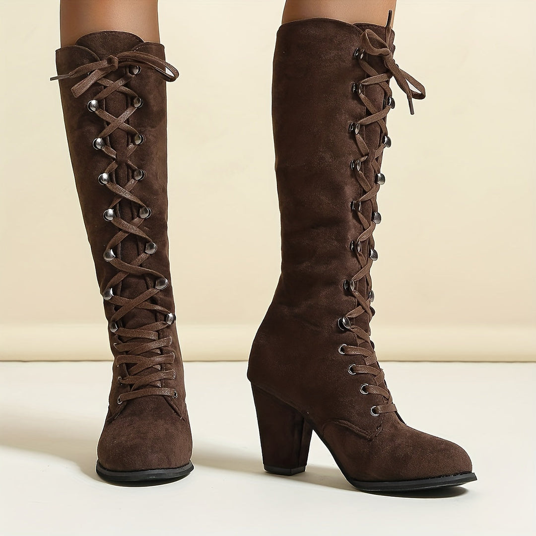 Lucia - Fashionable Knee-High Boots