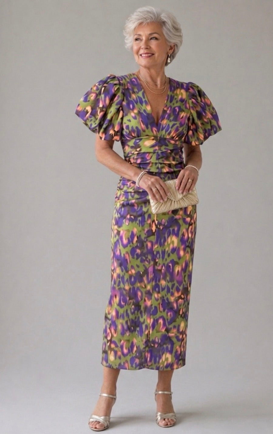 Violet & Grace™ | Vivid Pleated Midi Dress