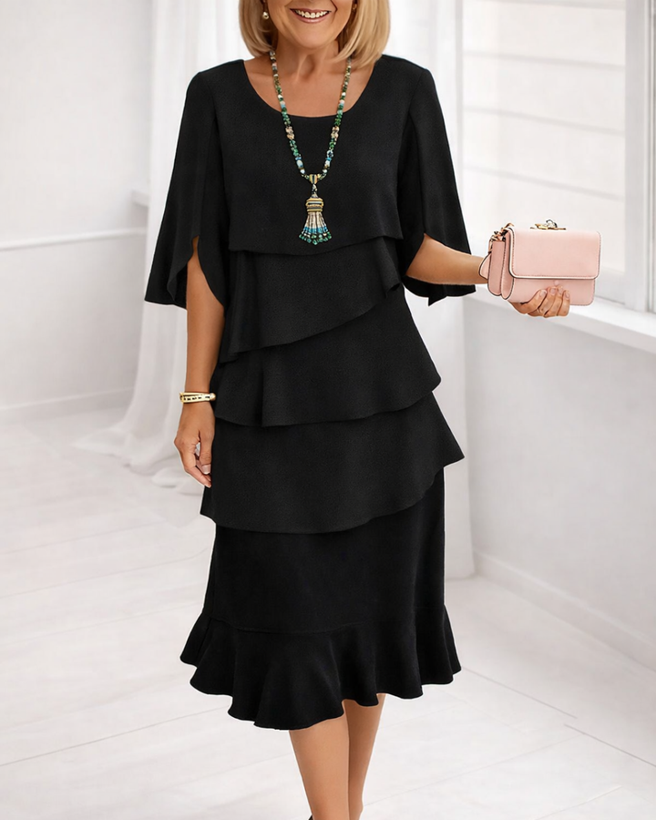 Serina | Elegant Ruffle Comfort Dress