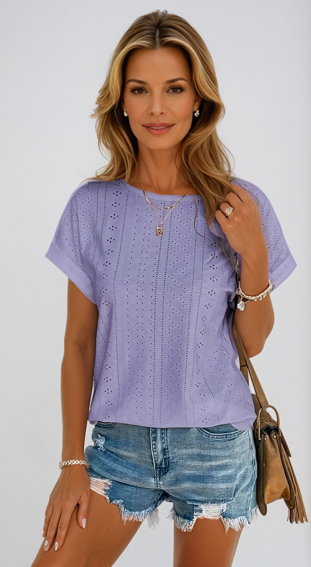 Vespera - Women’s Casual Solid Knitted Top