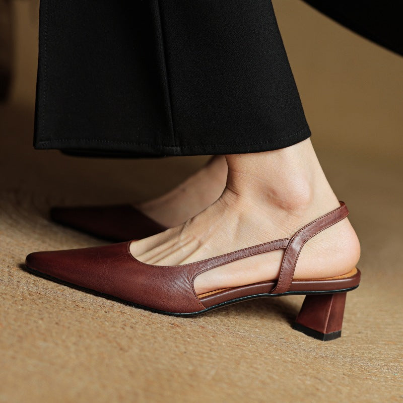 Celora | Leather Slingback Pumps