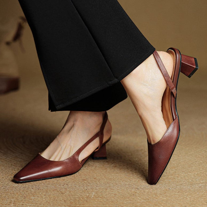 Celora | Leather Slingback Pumps